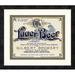 Global Gallery 'Gilbert Brewery Lager Beer' Framed Vintage Advertisement Paper | 18.8 H x 22 W x 1.5 D in | Wayfair DPF-375094-16-119