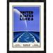 Global Gallery 'United States Lines' by Edmond Maurus Framed Vintage Advertisement Paper in Blue | 28 H x 20.61 W x 1.5 D in | Wayfair