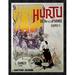 Global Gallery 'Hurtu' by H Gray Framed Vintage Advertisement Metal in Gray/Orange | 32 H x 24.65 W x 1.5 D in | Wayfair GCF-266424-30-299