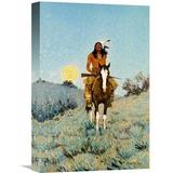 Global Gallery 'The Outlier' by Frederic Remington Painting Print on Wrapped Canvas Canvas | 30 H x 20 W in | Wayfair GCS-133281-2030-142