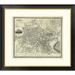 Global Gallery Edinburgh, Scotland, 1844 Framed Graphic Art Metal in Gray | 28 H x 32 W x 1.5 D in | Wayfair DPF-295273-22-296