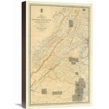 Global Gallery Civil War Map of the Region between Gettysburg, PA & Appomattox Court House, VA, 1869 Graphic Art on Wrapped Canvas Canvas | Wayfair