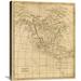 ZHENMIAO XINLEI TRADING INC 'North America, 1812' by Aaron Arrowsmith Graphic Art on Wrapped Canvas Canvas | 16 H x 13 W x 1.5 D in | Wayfair