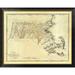 Global Gallery 'State of Massachusetts, 1795' by Mathew Carey Framed Graphic Art on Canvas Plastic | 27 H x 34 W x 1.5 D in | Wayfair