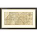 Global Gallery 'The Central Part of the State of California, 1865' by C. Bielawski Framed Graphic Art Paper in Gray | 27 H x 46 W x 1.5 D in | Wayfair