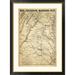 Global Gallery War Telegram Marking Map, 1862 Framed Graphic Art Metal | 40 H x 30 W x 1.5 D in | Wayfair DPF-295207-30-296