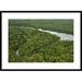 Global Gallery 'Essequibo River, Iwokrama Rainforest Reserve, Guyana' Framed Photographic Print Paper in White | 26 H x 36 W x 1.5 D in | Wayfair