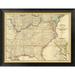 Global Gallery Map of The Seat of Civil War In America, 1862 by Davies & Co. Framed Graphic Art on Canvas Plastic | 26 H x 34 W x 1.5 D in | Wayfair