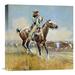 Global Gallery 'Beef for the Fighters' by Charles M. Russell Painting Print on Wrapped Canvas Canvas | 18 H x 18 W x 1.5 D in | Wayfair