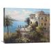 Global Gallery 'Enchanted Villa' by Hilger Painting Print on Wrapped Canvas Metal in Blue/Brown/Green | 30 H x 40 W x 1.5 D in | Wayfair