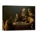 Global Gallery 'Supper at Emmaus' by Caravaggio Painting Print on Wrapped Canvas in Black/Brown | 23.94 H x 30 W x 1.5 D in | Wayfair