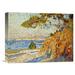 Global Gallery 'Countryside at Noon' by Theo Van Rysselberghe Painting Print on Wrapped Canvas in Blue/Red/Yellow | Wayfair GCS-267507-16-142