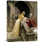 Global Gallery 'God Speed' by Edmund Blair Leighton Painting Print on Wrapped Canvas in Brown/Red/Yellow | 30 H x 21.66 W x 1.5 D in | Wayfair