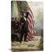 Global Gallery 'Lincoln at Independence Hall' by Jean Leon Gerome Ferris Painting Print on Wrapped Canvas in Black/Red | Wayfair GGCS-277530-30