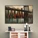 Wrought Studio™ NY Bridge Frame Painting Print on Wrapped Canvas in Brown/Red | 12 H x 18 W x 2 D in | Wayfair VKGL3580 27802932