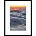 Global Gallery 'Sunrise Over Mountain & Clouds, Spain' Framed Photographic Print Paper in Blue | 24 H x 18 W x 1.5 D in | Wayfair