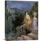 Global Gallery 'Waiting For The Gondola' by Jessie M. McGeehan Painting Print on Wrapped Canvas in Blue/Gray/Yellow | Wayfair GCS-266856-30-142