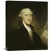 Global Gallery 'George Washington' by Gilbert Stuart Painting Print on Wrapped Canvas in Black/White | 22 H x 18.09 W x 1.5 D in | Wayfair