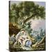 Global Gallery 'The Rest. Pensent-Ils a Ce Mouton?' by Francois Boucher Painting Print on Wrapped Canvas in Blue/Green | Wayfair GCS-265971-30-142