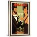 Global Gallery 'Anjou Vins' by H. Amoro Vintage Advertisement on Wrapped Canvas in Black/Brown/Red | 30 H x 18.08 W x 1.5 D in | Wayfair