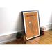 Wrought Studio™ 'Oklahoma City City Map' Graphic Art Print Poster in Paper in Orange | 27.56 H x 19.69 W x 0.05 D in | Wayfair VRKG7446 43629599