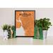 Wrought Studio™ 'Buffalo City Map' Graphic Art Print Poster in Orange Paper in White | 36 H x 24 W x 0.05 D in | Wayfair VRKG7476 43629900