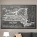 Wexford Home Vintage New York Map - Graphic Art Print on Canvas Canvas, Solid Wood in Gray | 16 H x 20 W x 1.5 D in | Wayfair HAC17-m171-1620