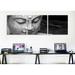 World Menagerie Photography Chinese Buddha 3 Piece Graphic Art on Wrapped Canvas Set Canvas, Wood in Black/White | 16 H x 48 W x 1.5 D in | Wayfair