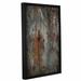 Williston Forge 'Slate' Framed Graphic Art Print on Canvas in Brown/Gray | 12 H x 8 W x 2 D in | Wayfair WLFR5439 43914535