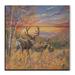 House & Homebody Co. Dream Maker Mule Deer by Valeria Yost Painting Print Plaque Wood in Brown/Green/Orange | 12 H x 12 W x 1 D in | Wayfair