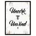 Winston Porter Uncork & Unwind - Picture Frame Textual Art Print Canvas in Black/White | 29 H x 22 W x 1.2 D in | Wayfair WNSP1617 43907054