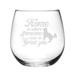 Susquehanna Glass Someone Runs to Greet You 17 oz. Stemless Wine Glass Glass | 3.88 H x 3 W in | Wayfair WAY-0222-1623-4