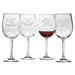 Susquehanna Glass Wisdom 4 Piece 19 oz. Red Wine Glass Set Glass | 9 H x 3 W in | Wayfair WAY-4584-2084-4