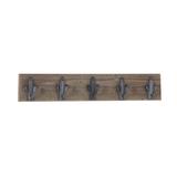 DecMode Indoor Brown Wood Rustic Wall Hook