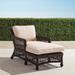 Hampton Chaise in Black Walnut Finish - Rain Sailcloth Salt - Frontgate