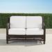 Hampton Loveseat in Black Walnut Finish - Rumor Vanilla, Standard - Frontgate