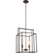 Nuvo Lighting 65852 - 2 Light Bronze Square Pendant Light Fixture (LAKE 2 LIGHT 14" SQUARE PEND)