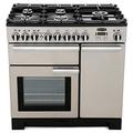 Professional Deluxe 90cm Dual Fuel Range Cooker - Stainless Steel