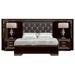 Canora Grey Dunsmore Standard 3 Piece Bedroom Set Upholstered, Crystal in Black/Brown/Gray | Queen | Wayfair 0CB94F0C181A4E188955E7B7D7A29990