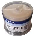 Traxdata – DVD-R 4.7 GB 16 x White Waterproof Glossy Ink/Thermal Print Cake * 50