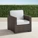 Small Palermo Lounge Chair with Cushions in Bronze Finish - Rain Resort Stripe Dove, Standard - Frontgate