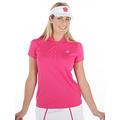 Bunker Mentality Women' s Crown Polyester Golf Polo Shirt - Hot Pink -Large