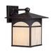 Nuvo Lighting 65652 - 1 Light 9" Umber Bronze Honey Stained Glass Shade Wall Light Fixture (CANYON 1 LT 9" OUTDOOR WALL)