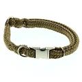 Dinoleine Hunde-Halsband mit Click-Verschluss, Größenverstellbar, Polyester, Größe: S/30-45 cm, Sand, 260805