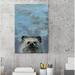 Harriet Bee 'What Up Raccoon' Canvas Art Canvas, Solid Wood in Black | 45 H x 30 W in | Wayfair D74CABE1A7F14283AFCD31588827D038