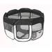 Tucker Murphy Pet™ Augusta All Terrain' Lightweight Collapsible Travel Dog Pen Metal in Gray/Green/Black | 17 H x 29 W x 29 D in | Wayfair