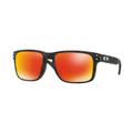 Oakley OO9102 Holbrook Sunglasses - Men's Black/Camo Frame Prizm Ruby Lenses OO9102-9102E9-55