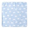 roba Babydecke Kleine Wolke aus Baumwolle - 80 x 80 cm - Kuscheldecke zum Schlafen, Krabbeln & Spielen - 2 seitige Decke für Babys - Blau