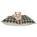 Tucker Murphy Pet™ Hillyard Ultra Dog Pillow Polyester/Synthetic Material/Suede/Cotton in Green/Blue | 7 H x 33 W x 25 D in | Wayfair