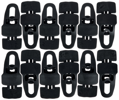 Holdon Midi Clip Black 12pcs Pack